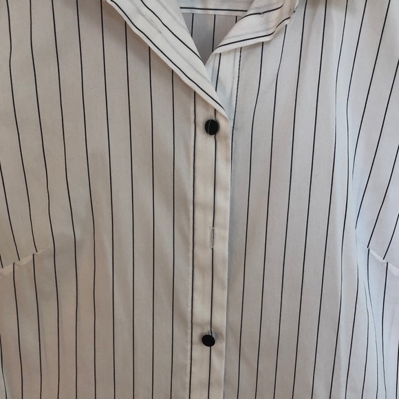 Caractère button down shirt white striped Size M - Picture 3 of 4